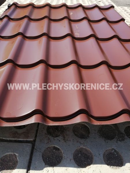 Taškový plech Korra - RAL 8017 doprodej