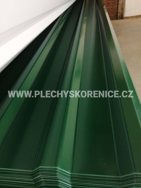 Trapézový plech T18 0,4mm - š. 114/110cm - RAL 6005